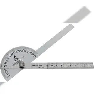 FAMEX Shinwa 62490 Gradmesser No.19, Winkelmesser 90°, 10cm