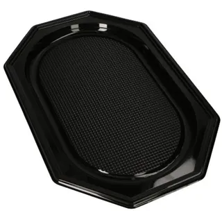 Papstar Starpak 10 Servierplatten, PET 45 cm x 30 cm schwarz