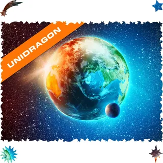 UNIDRAGON Original Holzpuzzle — Planet Erde, 500 Teile, King Größe 16.9 x 11.8 Zoll (43 x 30 cm) Schöne Geschenkverpackung, Einzigartige Form Erwachsene und Kinder