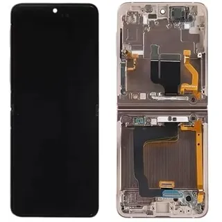 RUI XI Kompatibel mit Samsung Galaxy Z Flip 3 5G SM-F711, 3,88 V, 2300 mAh/930 mAh, LCD-Display, Touchscreen-Digitalisierer, komplette Montage, ein Paar EB-BF711ABY EB-BF712ABY Akku + kostenloses