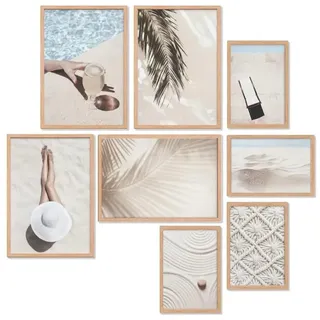 Heimlich® Premium Poster Set OHNE Bilderrahmen | 4 x DIN A3 & 4 x DIN A4 - ca.