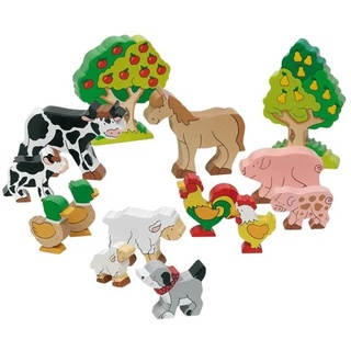 Wooden Farm Animals 14pcs.