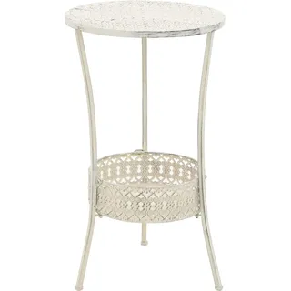 vidaXL Bistrotisch Vintage-Stil  Ø 40 x 70 cm weiß