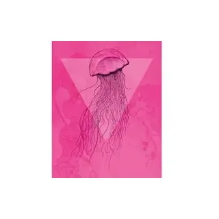 Komar Wandbild Jellyfish Pink Tiere B/L: ca. 40x50 cm