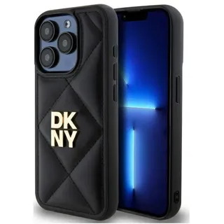 OEM Dkny Dkhcp15lpqdslk iPhone 15 Pro 6.1 Schwarz/schwarz Gestepptes Stack-logo