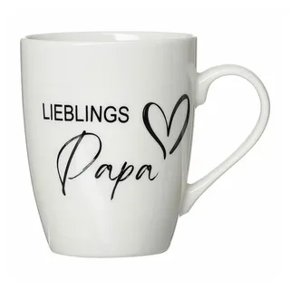 Ritzenhoff & Breker Becher Papa 310 ml, Porzellan weiß