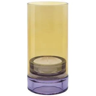 REMEMBER Windlicht Lys Glas Lila