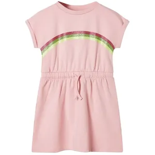 vidaXL Kinderkleid mit Kordelzug Hellrosa 104