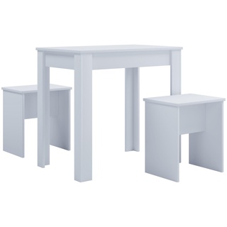 Tischgruppe ''Esal L'', in Weiß
