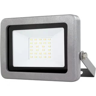 REV Ritter Außenstrahler Aluminium 20 W 1700 Lumen inkl. Bewegungsmelder silber