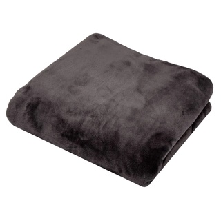 Fürstenhof Kuscheldecke Leonora 150 x 200 cm Polyester Grau Anthrazit