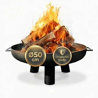 SOUK ONE Feuerschalen Feuerschale Ø 50 cm - Feuerstelle für den Garten, Terrasse und Balkon, Feuertonne und Feuerkorb (Ø 50cm Kreta)