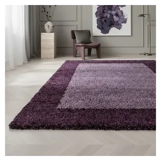 KADIMA DESIGN RHEIN Hochflorteppich 300 x 400 cm Violett