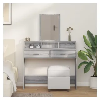 vidaXL Schminktisch Graues Sonoma 100 x 41 x 140 cm