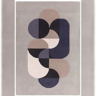 KADIMA DESIGN HULL-Beverley Wollteppich 160 x 230 cm Hellgrau