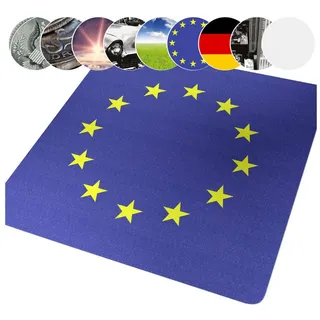 ANRO Bodenschutzmatte Bürostuhlunterlage Hartboden, EU-Flagge, 120x120 cm blau quadratisch | 120 cm x 120 cm x 1 mm