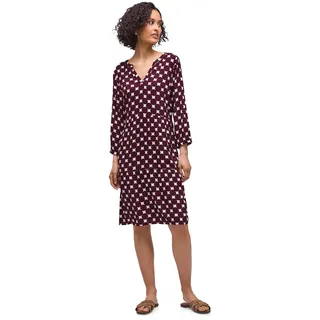 Street One Knielanges Kleid mit Split Neck und Print - 38