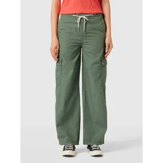 Hose mit Label-Details Modell 'ALLOY', Oliv, 26/34