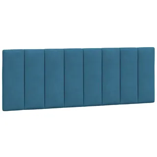 vidaXL Kopfteil-Kissen \"Hanko\" Blau 140 cm Samt