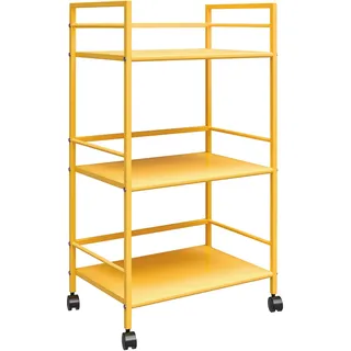 domus living Mid.you Servierwagen Cache, Gelb, Metall rechteckig, Rollen, 43x77x29 cm Esszimmer, Barmöbel, Barwagen