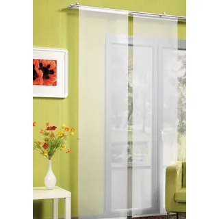 Neutex for you! Schiebegardine Rona-Uni (1 St), Klettband, transparent, Voile, Inkl. Montagezubehör, wollweiß weiß 57 cm x 175 cm