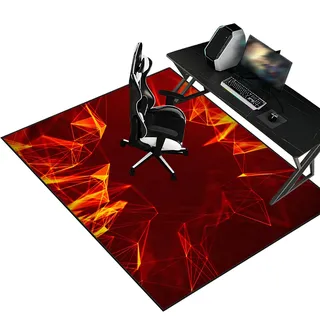 Teppich-Stuhlmatte, bürostuhl unterlage teppich, Gaming Teppich Stuhlunterlage, Bodenschutzmatte für Hartböden, schreibtischstuhl unterlage für Laminat, Bürostuhl Matte für Bodenschutz 90 x 160 cm