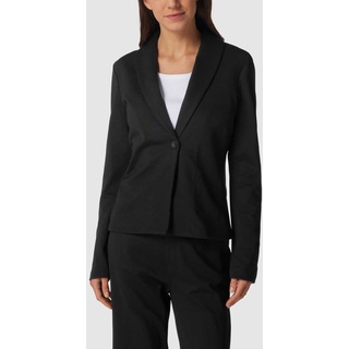 Blazer mit Schalkragen, Black, XS