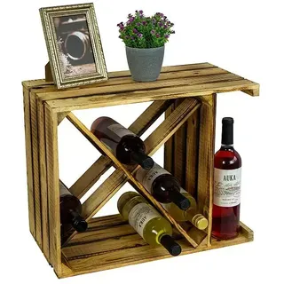 Weinregal X  (L x B x H: 50 x 40 x 27 cm, Holz)
