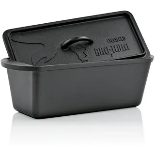 BBQ-Toro Bräter Dutch Oven Backtopf, 3,0 Liter, Gusseisen Kochtopf, Gusstopf, Gusseisen schwarz