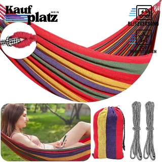 Hängematte 190x100cm Einzelhängematte Outdoor für Reisen Gärten Strände Kinder