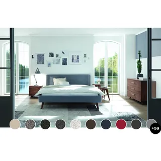 Hasena »Sole 18/4 Seiten« Bettrahmen gepolstert 140x220 cm / Boucle mouse