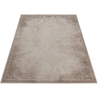 Teppich SEHRAZAT "Amatis 6640" Teppiche Gr. B/L: 200 cm x 290 cm, 12 mm, 1 St., beige Orientalische Muster Hoch-Tief-Struktur, Wohnzimmer