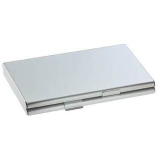 Visitenkartenetui Twin silber matt Aluminium 2 Fächer für je 15 Karten