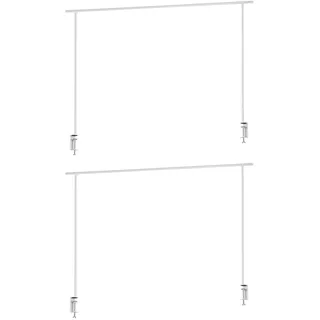 Home4You Deko-Tischgestelle 2er Set LASSANDA, 176 x 250 cm - ausziehbar - 2er Set