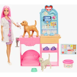 Barbie Gute Besserung Tierkrankenstation-Spielset (JFX93)