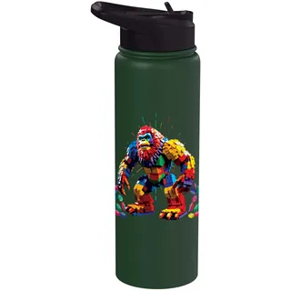 Bigfoot Sasquatch Block Building Brick Builder, lustige Kinder Stainless Steel Insulated Water Bottle