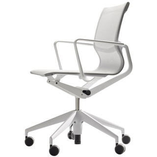 Vitra Bürodrehstuhl Physix Sitz- und Rückenbezug silbergrau, Designer Alberto Meda, 88-100x63.5x55.5 cm