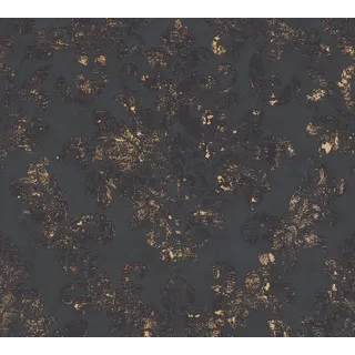 A.S. Création Vliestapete Neue Bude 2.0 10,05 m x 0,53 m schwarz/gold 374132