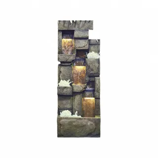 Granimex Gartenbrunnen Granimex Inka Polystone Wasserwand mit Pumpe Pflanzzonen