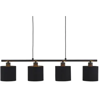 Trio Tommy 4-flg. schwarz matt/schwarz