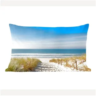 MuchoWow Dekokissen Strand - Meer - Düne - Sand - Sommer, Dekoration, Zierkissen, Kissen mit Füllung, 50x30 cm bunt Rechteckig | 50 cm x 15 cm x 30 cm