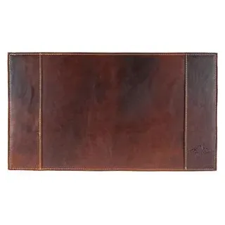 Alpenleder Schreibunterlage Piemont, brandy, Echt Leder, Büffelkalbsleder, blanko, 51,5 x 29cm