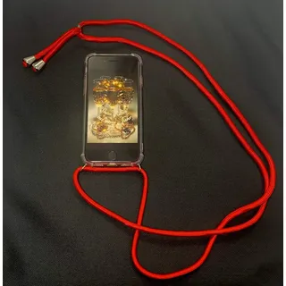 S+Mart Handy Schutzhülle + Trageband / Handy Umhängeband Samsung S10 rot