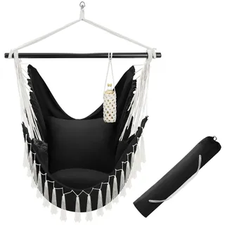 Tectake Hängesessel Malika Schwarz