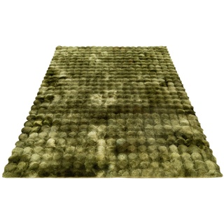 Teppich My Camouflage 845, Obsession, rechteckig, Höhe: 38 mm, 2-farbig gemustert, besonders weich, Hoch-Tief Effekt, handgetuftet grün 80 cm x 150 cm x 38 mm