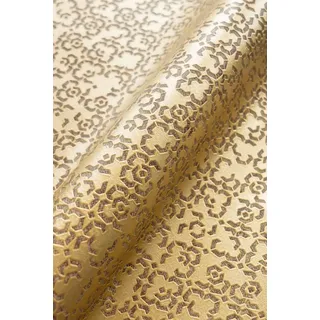 Newroom Vliestapete Fakira Tapete Mustertapete Glänzend,Modernes Ornament, Gold Tapete Orientalisch Glänzend - Mustertapete Metallic Braun Arabisch Grafisch Modernes Ornament für Wohnzimmer Schlafzimmer Küche, Metallic goldfarben