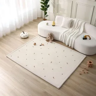 Wolkenweiche Spielmatte Baby 200x150x2,5cm, Blumen, Tatami Matte