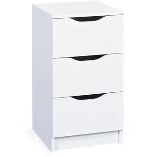 Interlink Nachttisch Westphalen 40 x 40 x 71 cm Weiß
