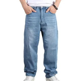 Männer Hip Hop Baggy Jeans Denim Street Dance Skate Hosen - 30