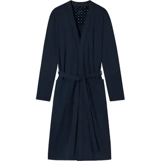 SCHIESSER Bademantel Kimono Dunkelblau S